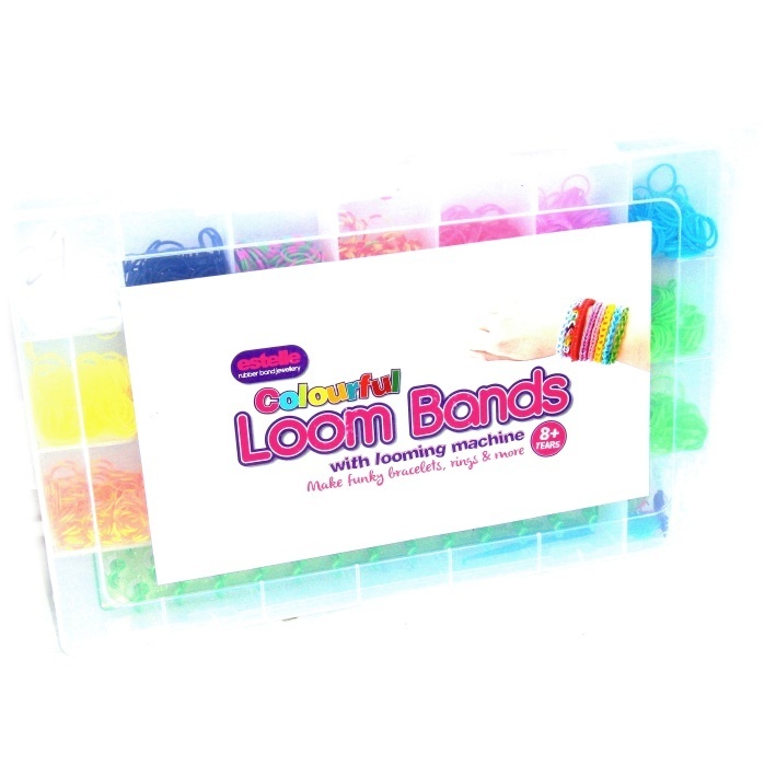 Estelle Colourful LOOM BANDS KIT with machine RRP £14.95 CLEARANCE XL £9.95